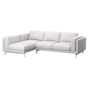 NOCKEBY 2-zitsbank met chaise longue links